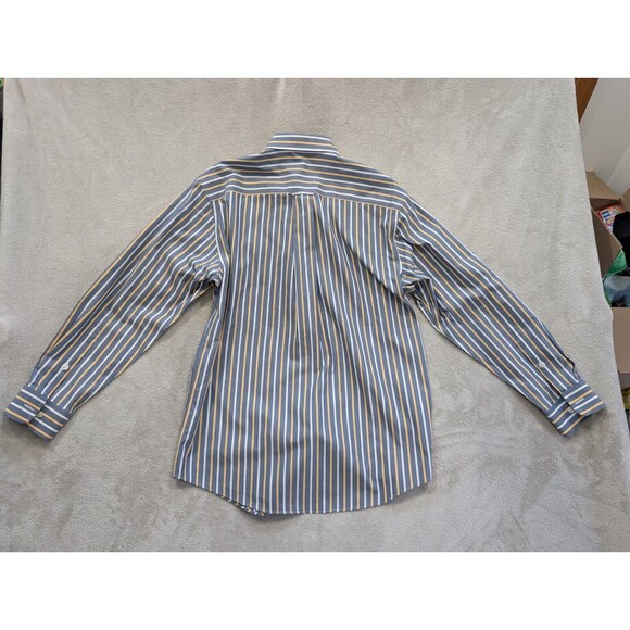 Orvis Shirt Mens Medium Brown Yellow Window Pane Plaid Long Sleeve Button Up M - Picture 13 of 16